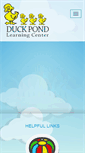Mobile Screenshot of duckpondlearningcenter.com